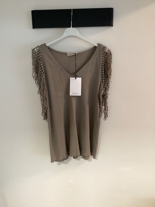 Ripptop mit Fransen u. Netz 10034