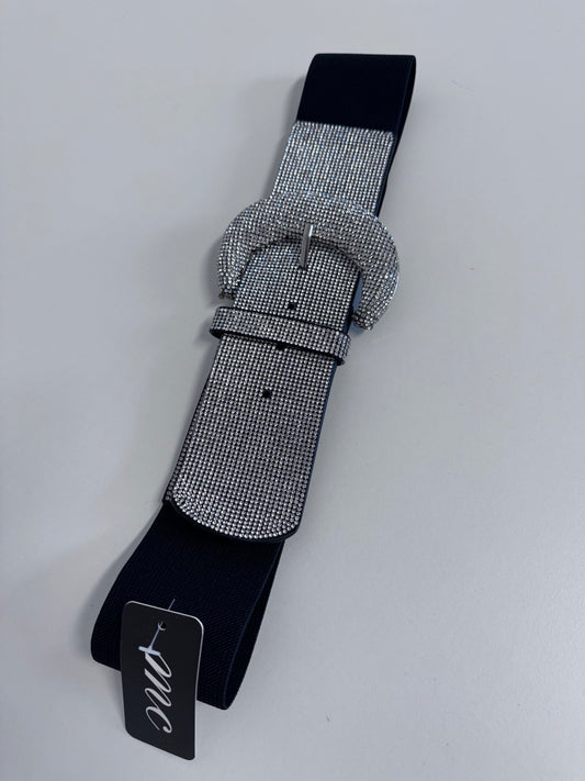 Gürtel großen Schnalle breit Glitzer 10097