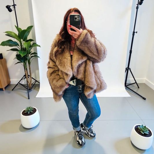 Pelzjacke Gr. 36-46 102