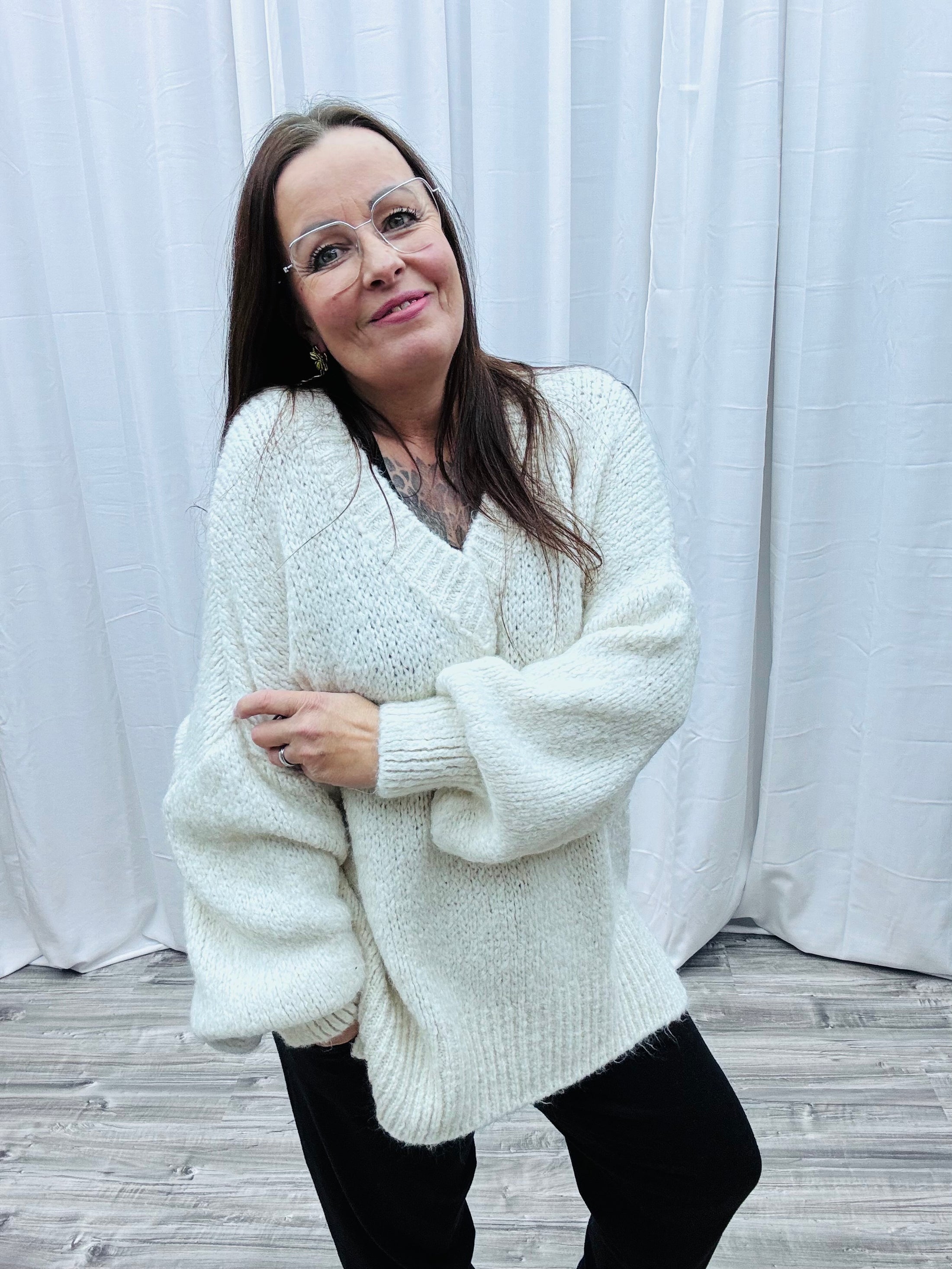 Kuscheliger Strickpulover  Gr. 36     123